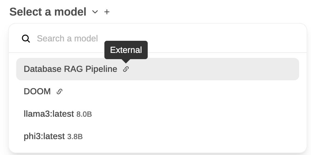 Pipe Models in WebUI